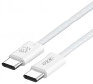 Кабель Xo NBQ273 Imitation Series Type-C to Type-C — 60W 1 м білий (NBQ273_C_White)