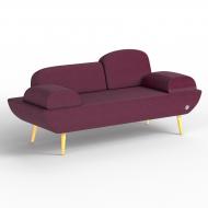 Двухместный диван KULIK SYSTEM LOFT Ткань Целый Фиолетовый (hub_mXqC79578)