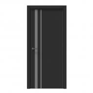 Дверное полотно IN WOOD ET-15 ПГ с черным молдингом и кромкой 800 мм черная корка