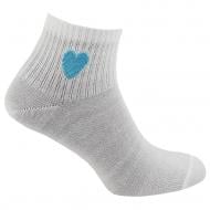 Носки женские Premier Socks с бирюзовым сердцем р.23-25 белый