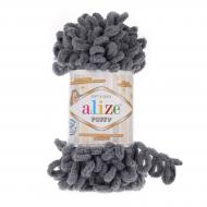 Пряжа для вязания Alize Puffy №87 угольно-серый 588 Пряжа для вязания Alize Puffy №87 угольно-серый 588