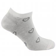 Шкарпетки жіночі Premier Socks із серцями р.23-25 білий