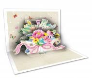 Открытка поздравительная POP-UP з 3D-рисунком всередине и конвертом Букет Открытка поздравительная POP-UP з 3D-рисунком всередине и конвертом Букет