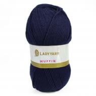 Пряжа для в'язання Lady Yarn Muffin AHB025 Elite темно-синій 2525