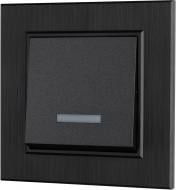 Механизм выключателя одноклавишный Makel Karea с подсветкой дымчатый 57050021