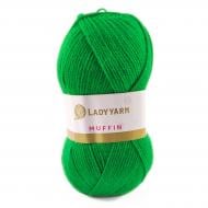 Пряжа для в'язання Lady Yarn Muffin AHB041 Elite яскраво-зелений 1516