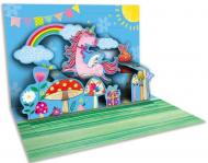 Открытка поздравительная POP-UP з 3D-рисунком всередине и конвертом Єдиноріг2 Открытка поздравительная POP-UP з 3D-рисунком всередине и конвертом Єдиноріг2