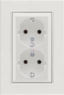 Механізм розетки із заземленням Makel Karea IP20 білий 57001082