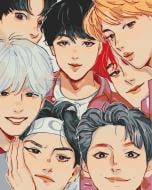 Картина по номерам BTS. Anime Art 10277-АС 40х50 см ART CRAFT