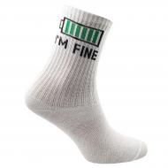 Носки детские унисекс Premier Socks BYE-I`M FINE р. 22–24 белый