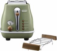 ВИТРИНА! Тостер Delonghi CTOV2103.GR Icona Vintage
