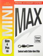 Вертлюг MiniMax Swivel with side line clip 10 шт. YM-1031-4