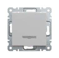 Механізм вимикача перехресний одноклавішний Makel Karea з підсвіткою білий 57001040