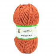 Пряжа для вязания Lady Yarn Baby Soft Kiss PL087 Elite морковный 1440