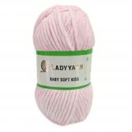 Пряжа для вязания Lady Yarn Baby Soft Kiss SL1007 Elite розовая пудра 1444 Пряжа для вязания Lady Yarn Baby Soft Kiss SL1007 Elite розовая пудра 1444