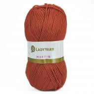 Пряжа для вязания Lady Yarn Muffin AHB034 Elite кирпичный 2528 Пряжа для вязания Lady Yarn Muffin AHB034 Elite кирпичный 2528