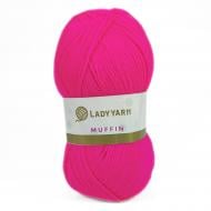 Пряжа для вязания Lady Yarn Muffin AHB031 Elite ярко-розовый 2527 Пряжа для вязания Lady Yarn Muffin AHB031 Elite ярко-розовый 2527