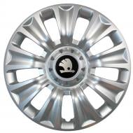 Колпак для колес SJS Skoda 424 R16" 4 шт. серебряный