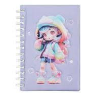 Зошит на пружині Forme CUTE B6 80 арк. фіолетовий