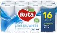 Туалетний папір Ruta Classic Crestal White двошаровий 16 шт.