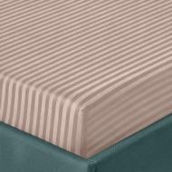 Простынь на резинке Ivory Stripes 160x200 см айвори Zastelli
