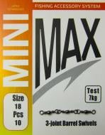 Вертлюг MiniMax 3 swivels 10 шт. YM-1702-18