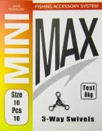 Вертлюг MiniMax 3-way Swivels 10 шт. YM-1717-10