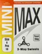 Вертлюг MiniMax 3-way Swivels 10 шт. YM-1717-6