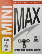 Вертлюг MiniMax Cross-line rolling swivel 10 шт. YM-1024-3