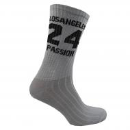 Носки детские унисекс Premier Socks высокие "24" с рубчиком по стопе р. 22–24 серый