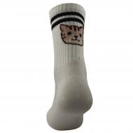 Шкарпетки дитячі для дівчаток Premier Socks зі смужками Пухнастик котик р. 20–22 молочний