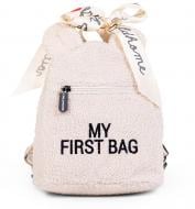 Рюкзак дитячий Childhome Childhome My first bag teddy white CWKIDBTW