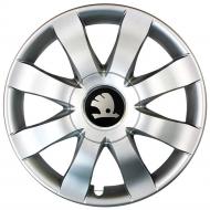 Ковпак для коліс SJS Skoda 323 R15" 4 шт. срібний