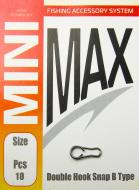 Клипса застежка MiniMax Double hook snap B type 10 шт. YM-6075-B