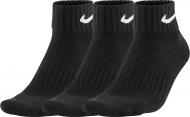Носки Nike Value Cush Ankle 3P SX4926-001 р.39-42 черный 3 пари шт.
