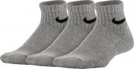 Носки Nike Y NK EVERYDAY CUSH ANKLE 3PR SX6844-063 р. M серый Носки Nike Y NK EVERYDAY CUSH ANKLE 3PR SX6844-063 р. M серый