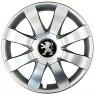 Колпак для колес SJS Peugeot 323 R15" 4 шт. серебряный