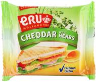 Сир Eru 45% Cheddar вершковий з травами скибочками 150 г