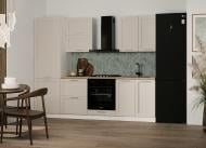 Кухня модульна ROKO Руна пряма МДФ 2,6×2,6м меланж сімпл/білий Кухня модульна ROKO Руна пряма МДФ 2,6×2,6м меланж сімпл/білий