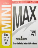 Вертлюг MiniMax Gross-line rolling swivel 10 шт. 10*12 YM-1027-10,12 Вертлюг MiniMax Gross-line rolling swivel 10 шт. 10*12 YM-1027-10,12
