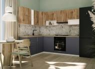 Кухня модульная ROKO Руна прямая ДСП 1,8×1,8м дуб природный/серый пепел/белый