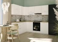 Кухня модульная ROKO Руна прямая МДФ 1,8×1,8м лавина мат/белый