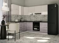 Кухня модульна ROKO Руна пряма МДФ / ДСП 1,8×1,8м меланж/дуб димчастий/білий