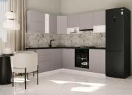 Кухня модульная ROKO Руна прямая МДФ 1,8×1,8м мокко матовый/белый