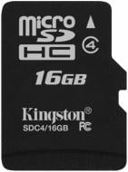 Карта памяти Kingston microSDHC 16GB (SDC4/16GBSP)