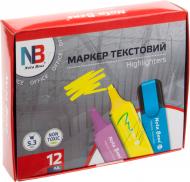 Набор текстовых маркеров Nota Bene 5.3 мм 12 шт. 521-12 разноцветный Набор текстовых маркеров Nota Bene 5.3 мм 12 шт. 521-12 разноцветный