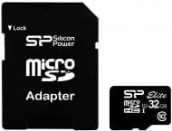 Карта пам'яті Silicon Power microSDHC 32GB Class 10 UHS-I Elite + SD adapter (SP032GBSTHBU1V10SP)