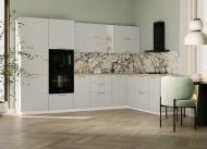 Кухня модульна ROKO Руна пряма МДФ 2,65×2,65м лайт грей/білий