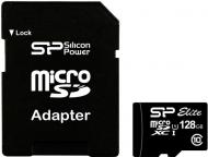 Карта пам'яті Silicon Power microSDXC 128GB Class 10 UHS-I Elite + SD adapter (SP128GBSTXBU1V10SP)