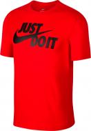 Футболка Nike M NSW TEE JUST DO IT SWOOSH AR5006-657 р.S червоний